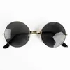 Car Retro Round Metal Frame Sunglasses UV400 Fashion Punk Styling Gothic Steampunk Glasses Casual Eyewear Unisex