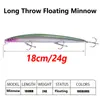 Betar lockar 10st mycket blandad färg minnow fiske set 18 cm 24g högkolstål diskant krokar livtro falska betes bas wobbler crankbait 230607