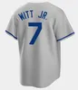 Maglia da baseball KC Salvador Perez Bobby Witt Jr Bo Jackson Vinnie Pasquantino MJ Melendez Maikel Garcia George Brett Hunter Renfroe Cole Ragans Kyle Isbel ROYAL 4XL