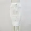 Kleider 2022 Neue Sommer Rayon Bandage Frauen sexy Bodycon Minirock aufgebritzt Mode Nachtclub Party Feiern Sie Bleistiftrock Hochqualität