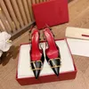 designer di lusso tacchi donna fondo rosso scarpe eleganti sandali moda scarpe da sposa classiche da festa tinta unita tacco alto 6,5 cm 8,5 cm sandalo comodo molto buono