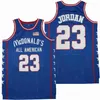 Film McDonalds Basketball Jersey All American Vince Carter 15 LeBron James 32 Lonzo Ball 2 Carmelo 22 Magic Johnson Bryant 33 Wszystkie zszyte niebieskie białe Orange College