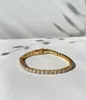 Women Wholesale Jewelry 14k Gold Plated Lab Diamond S925 Bracelet 3.5mm Vvs Moissanite Tennis Chain