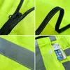 Gilet di sicurezza personalizzato Logo Gilet di sicurezza ad alta visibilità Gilet di sicurezza riflettente Personalizzato con tasche