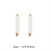 Boucles d'oreilles à clous coréen simulé perle boucle d'oreille deux façons de porter pour les femmes bijoux doux Pendientes cadeaux Mujer accessoires