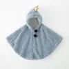 Kurtki zimowe dziecko piżamę przylądka kreskówka szal słodkie płaszcze peleryny 0-3 lata kurtka dla chłopców dziewczęta