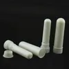 Empty Blank Plastic Aromatherapy Tubes Inhaler Sticks Blank Nasal Inhalers Packaging Tube Bottle White PP Essential oil Inhaler Tubes with Cotton Wicks Wholesale