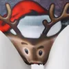 Underpants Mens Sexy Novelty Christmas Gift Underwear Reindeer Printed Lingerie Stretchy Low Rise Bulge Pouch Briefs Party