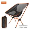 Camp Furniture Ultralight Folding Chair Portable Beach Hiking Picnic Fishing Tool Super Hard High Loadbearing Outdoor Camping 230606