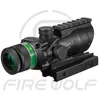 Trijicon Acog Siyah Renk Taktik Stili 4x32 Tüfek Kapsamı Kırmızı Dot Yeşil Optik Fiber 20mm Rail