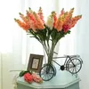 Kwiaty dekoracyjne 5pcs sztuczny hiacynt fioletowy kwiat domu domowy biuro weselny zakład dekoracyjny