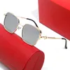Metal Mens Solglasögon utsökta kedjedesign utsökta design Boss Glasögon Semester Par Hundred Luxury Accessories Ladies Solglasögon