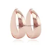 Hoop Huggie Gros Femmes Fleur Sculpté Or Rose Or Vintage Grandes Boucles D'oreilles National Night Club Boucle D'oreille Bijoux Pour Femmes Dro Dhg61