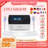 2023 2in1 RF Gold MicroNeedle Beauty Machine Liftting facciale Smagliature Acne Rimozione delle rughe Martello freddo Rafforzamento della pelle Bellezza