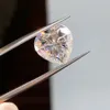Loose Diamonds DJMAX Heart Shape Loose Stones 4-12mm D Color VVS1 Super White Excellent Cut Diamonds for Women Jewelry 230607