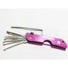 Hot Locksmith Tools Haoshi Tools Fold Lock Pick Pink Color Lock Picks Tools Jackknife Jack Knife Padlock