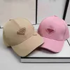 Дизайнеры шляпы Pra Luxurys Baseball Cap Sun Hats Summer Beach Couplecap с твердым цветом