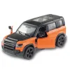 Diecast Model 143 Defender Eloy Car Metal Toy Offroad fordon Simulering Dra tillbaka leksaker Boy Gifts 230605