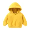 Vestes pull à capuche pour enfants Vêtements jeunes à sweat à sweat à sweat à sweat de haut et d'automne des garçons de haut niveau des filles