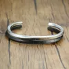 Vintage Heren Armband Rvs Twisted Open Armbanden Punk Sieraden voor Mannen Vriendje Party Gift yw133B-412