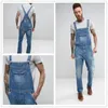 Jeans da uomo Europa America Stile est Tuta Tute Pantaloni di jeans Salopette da uomo Tasche con bretelle Pagliaccetti Pantaloni larghi Moda 230607