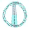 Jump Ropes 2.8m Färdighet Jumping Bamboo Jump Rope PVC Nybörjare Vuxen Barn Soft Pärled No Tangle Segmenterat Fitness Jump Rope 230607