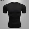 T-shirts pour hommes MMA Rashguard pour hommes Entraînement Course à pied Gym Compression Vitesse Vêtements secs Jogging T-shirt Camping en plein air Taekwondo Gym Track 230607