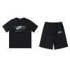 새로운 남자 티셔츠 디자이너 셔츠 프린트 편지 고급스러운 검은 흰색 회색 무지개 여름 스포츠 패션면 로프 상단 짧은 슬리브 크기 S-XL