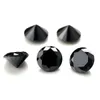 Löst diamanter Real Round Black Stones 0.1CT till 20CT Utmärkt VVS1 Cut Lab Lous Gems Pass Diamond Tester för fina smycken Making 230607