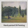 Quadri impressionisti su tela Giardini al tramonto di Kew Camille Pissarro Paesaggio dipinto a mano Decor romantico per cucina