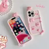 Vente en gros gratuit DHL 3D Silicone Téléphone Case Cochon Rose Pour iPhone 14 Pro Max 11 12 13 Pro Max Mignon Dessin Animé Antichoc Doux Couverture Arrière