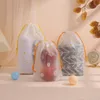 Bundle pocket frosted plastic drawstring bag Shoes socks face towel Waterproof travel storage clothing bag