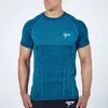 T-shirt da uomo T-shirt da uomo a compressione a manica corta Palestra Fitness Bodybuilding Camicia da uomo Estate aderente T-shirt ad asciugatura rapida Abbigliamento da allenamento di marca 230607