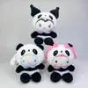 Dessin animé anime panda poupées filles saisissant des poupées Kuromi Melody poupées de chambre d'enfants