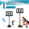 Tragbarer Basketballkorb, höhenverstellbarer Basketballkorbständer 6,6 Fuß - 10 Fuß mit 44-Zoll-Rückwand und Rädern für Erwachsene, Jugendliche, draußen und drinnen