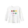 T-shirts 2-8T Infant Flower Girls T Shirt Peuter Kid Baby Girl Kleding Herfst Winter Top Cotton Floral Tshirt Childrens Loose Tee Outfit 230606