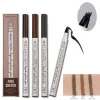 4 Forks Eyebrow Tattoo Pen Waterproof Eye Makeup 3 Colors Easy Use Liquid eyebrow pencil Deep Color Makeup Tools DHL