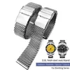 عالي الجودة من الفولاذ المقاوم للصدأ 22 ملم ساعة الساعات مناسبة ل Breitling Superocean Heritage Solid Metal Bracelets شبكة منسوج