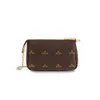 أسلوب جديد M58009 M40712 Mini Pochette الكتف أكياس القابض القابض حقيبة نسائية للرجال إكسسوارات العثار