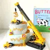 Fournitures de fête tracteur anniversaire gâteau Topper Construction fête décor enfants garçon décoration
