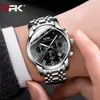 Zegarek na rękę Oryginalną kwarcową zegarek dla mężczyzn stal nierdzewna wodoodporna Luminous Chronograph Sports Fashion Sukienka męska