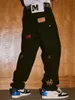 Jeans da uomo Jeans a gamba larga oversize con stampa retrò americana da uomo Y2K street hip-hop Harajuku tuta a vita alta allentata a gamba dritta da donna 230607