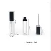 Opslag Flessen 10 stks 7 ml Lege Lipgloss Buizen Met Spiegel LED Lipgloss Lippenstift Pakket Vierkante Make Hervulbare