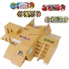 Nouveauté Jeux Finger Skateboards Skate Park Rampe Pièces pour Tech Practice Deck Enfants Coffret Cadeau Touche Jouets 230606