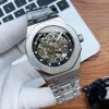 Luxus APP Hollow Out Herren AAA Designer Automatische mechanische Uhren 43mm Business Armbanduhren Herren Montre de Luxe Geschenke 316L Edelstahl Kostenloser Versand