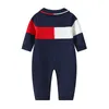 Rompertjes Baby Rompertjes Herfst Winter Coltrui Lange mouw geboren baby Kids Jongens Katoen Gebreide Jumpsuits Outfit Peuterkleding 0-2Y 230606