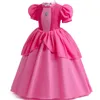 Cosplay Peach Princess Cosplay Dress Girl Game Role Playing Costume Party Birthday Stage Performace Outfits Kids Carnival Fancy Clothes 230606