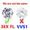 Losse diamanten 3EX FL Cut Top Speciale kwaliteit 3EX Cut FL Clarity Stone Real D Color Rare Diamond Losse steen met GRA 230607