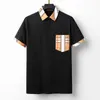 BBY Classic Men Polo Designer Shirt Burb Summer Burb Mężczyzn Koszulki Luksusowa marka koszulka Polo Busines