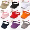 Anpassad logotyp Cap Top Level Justerbar golfhatt utomhus sport Sun Visor Hats Män kvinnor Sun Visirs DF087